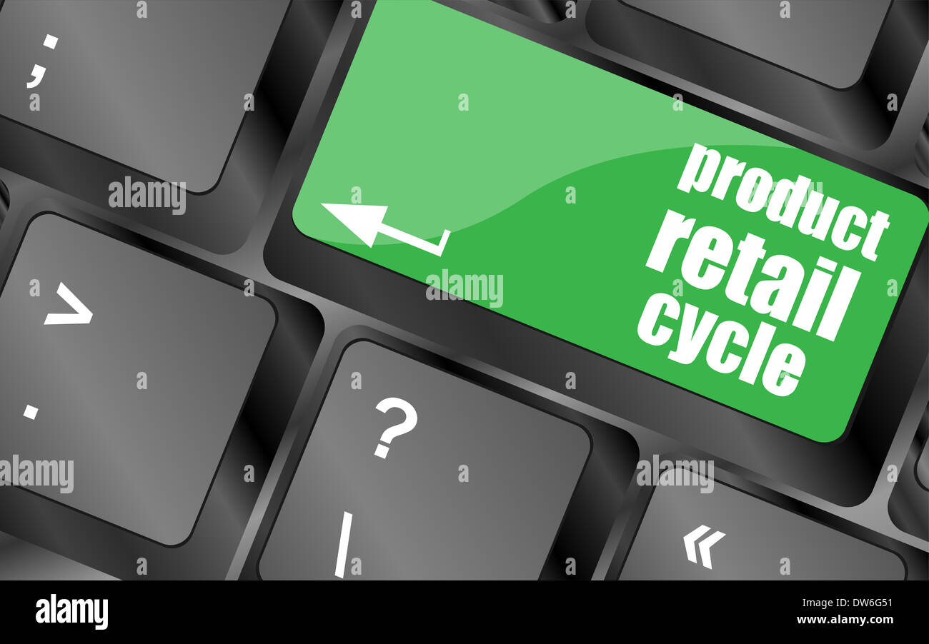 product retail cycle key in place of enter key Stock Photo - Alamy