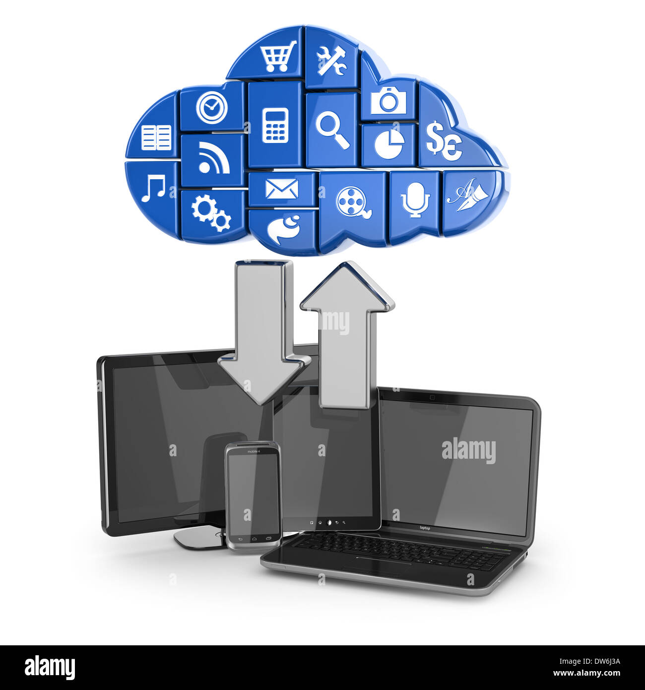 Cloud computers communications technology hi-res stock photography and ...