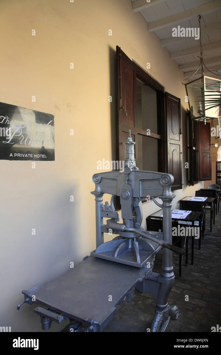 Sri Lanka, Galle, The Fort Printers Hotel Stock Photo Alamy