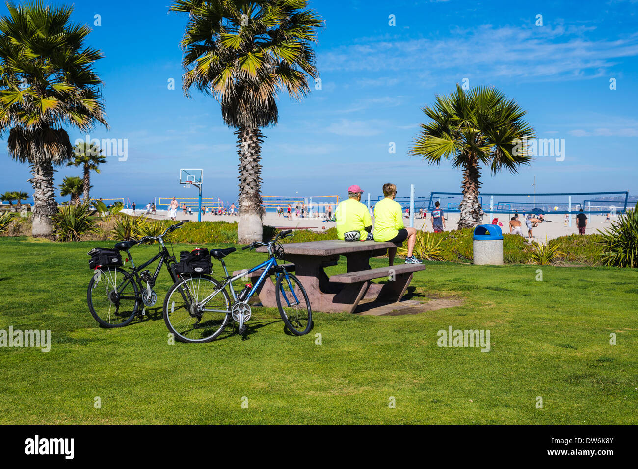 South Mission Beach Park. San Diego, California, United States Stock Photo Alamy