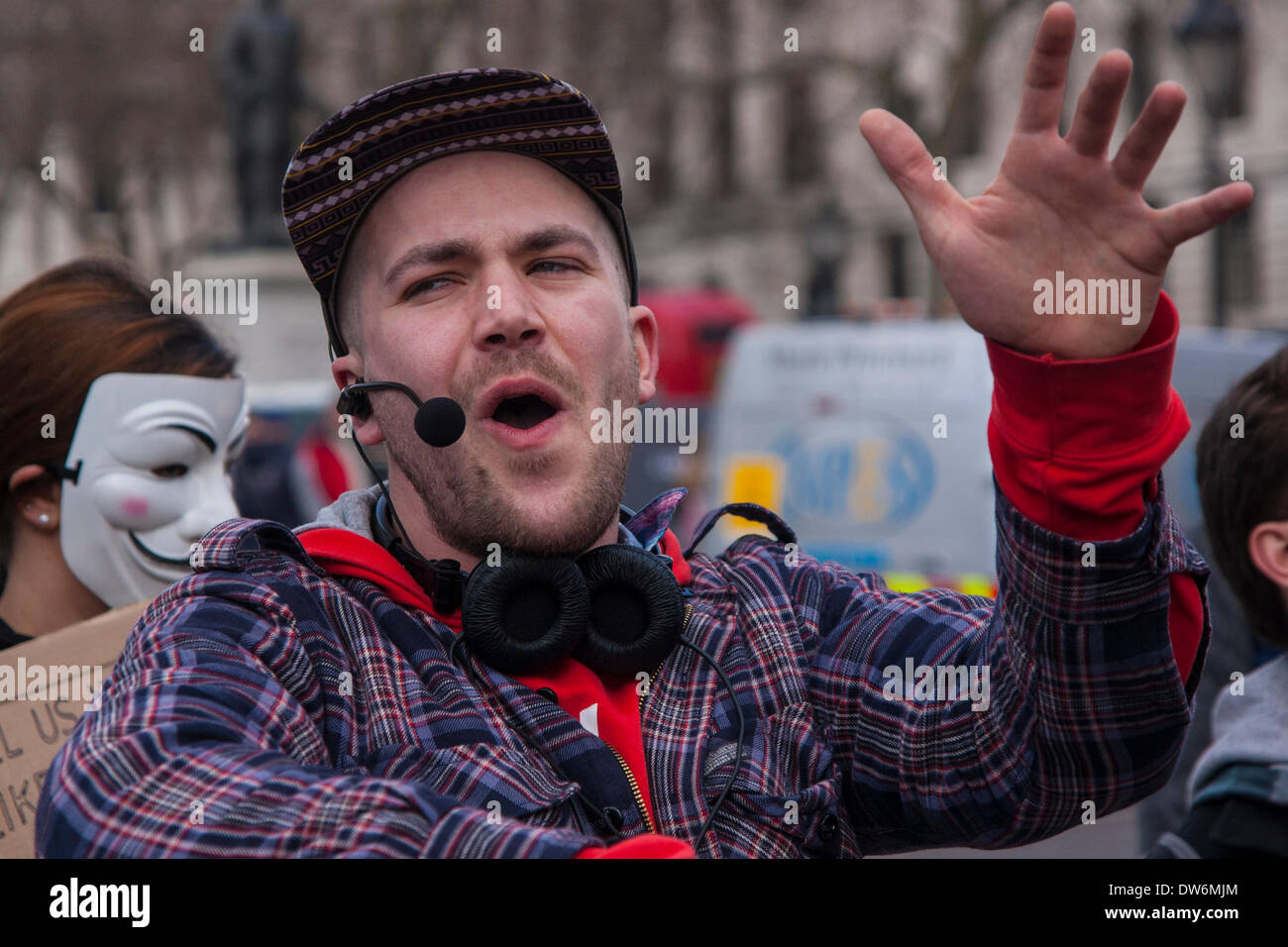 London, March 1st 2014. London march against Government corruption