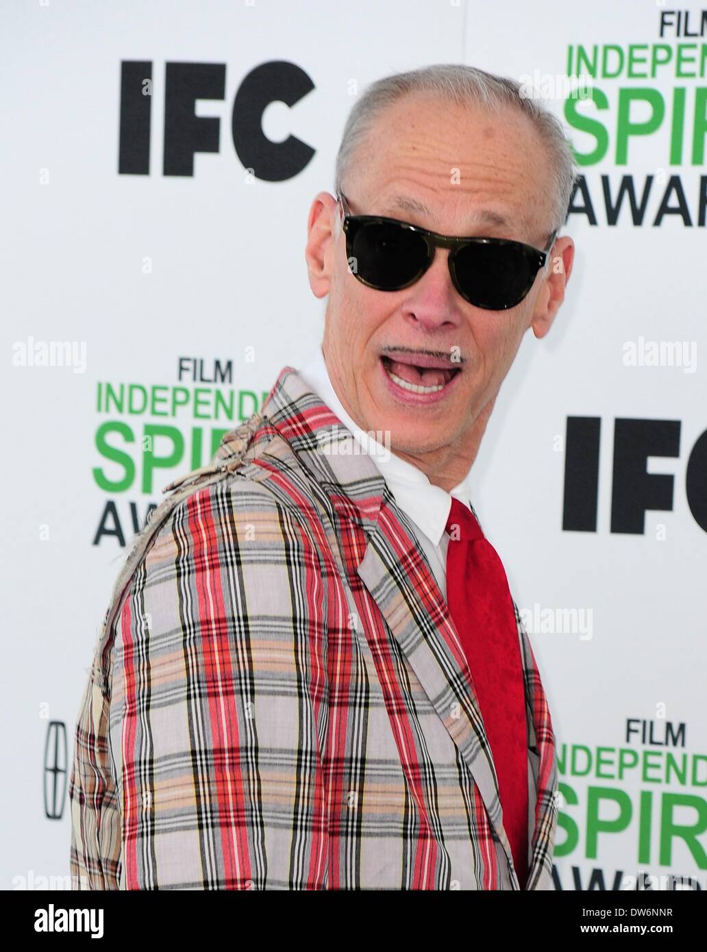 Santa Monica, CA, USA. 1st March, 2014. John Waters at arrivals for 2014 Film Independent Spirit Awards - Arrivals, Santa Monica Beach, Santa Monica, CA March 1, 2014. Photo By: Gregorio Binuya/Everett Collection/Alamy Live News Stock Photo