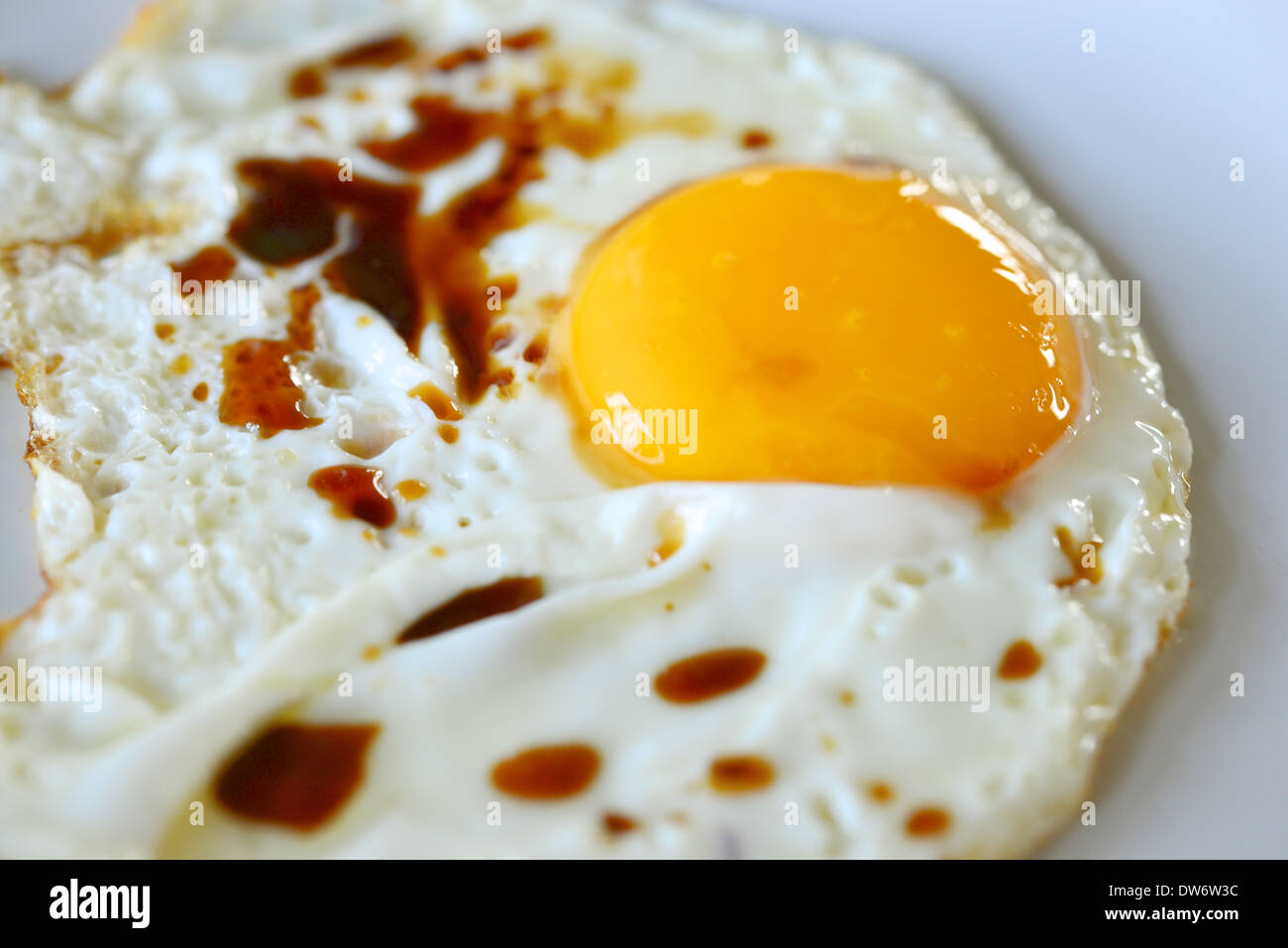 Fried egg with sausage Stock Photo Alamy