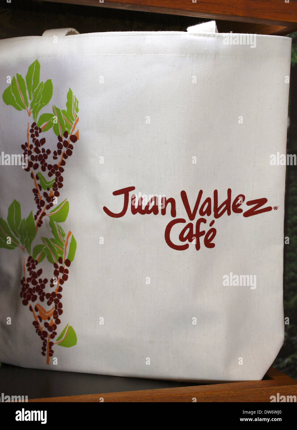 Juan Valdez Cafe bag souvenir, Colombia Stock Photo