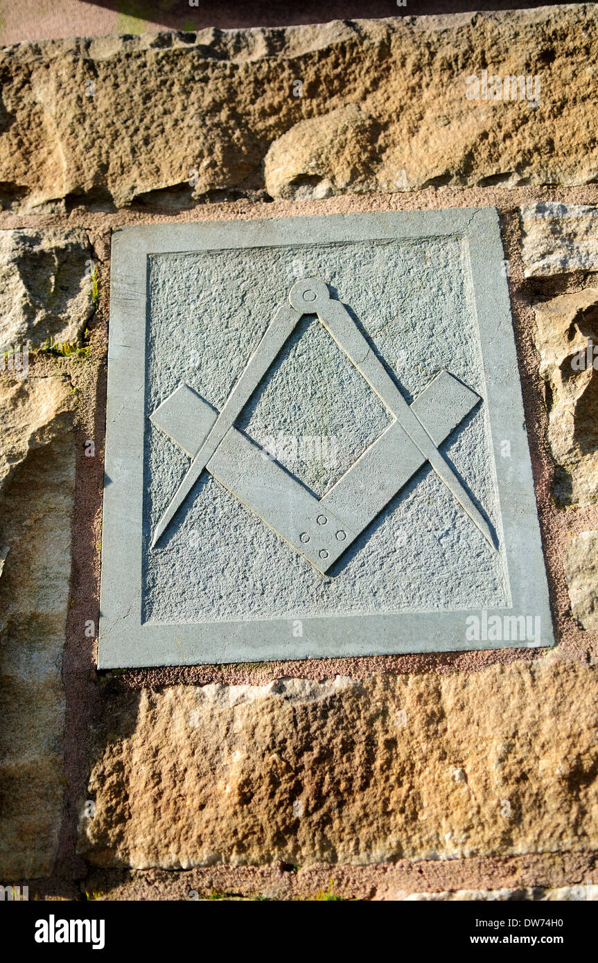 Masons Symbol ,Goldsmith Street, Nottingham,UK Stock Photo Alamy