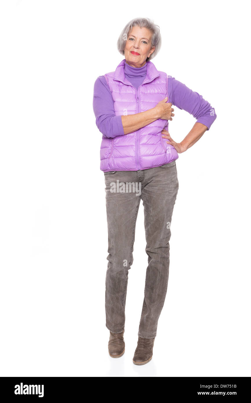 Beautiful older woman full length hi-res stock photography and images ...