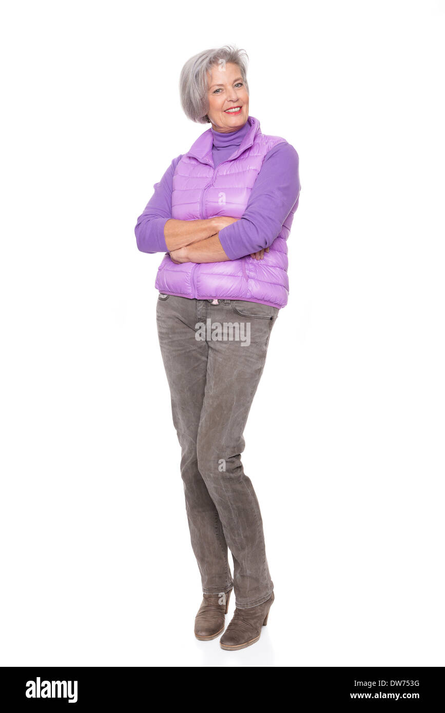 Beautiful older woman full length hi-res stock photography and images ...
