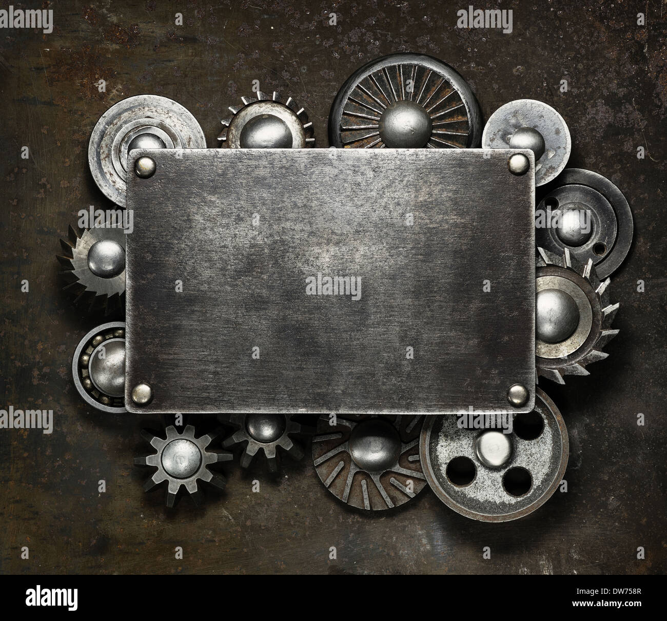 Industrial dark metal background Stock Photo - Alamy