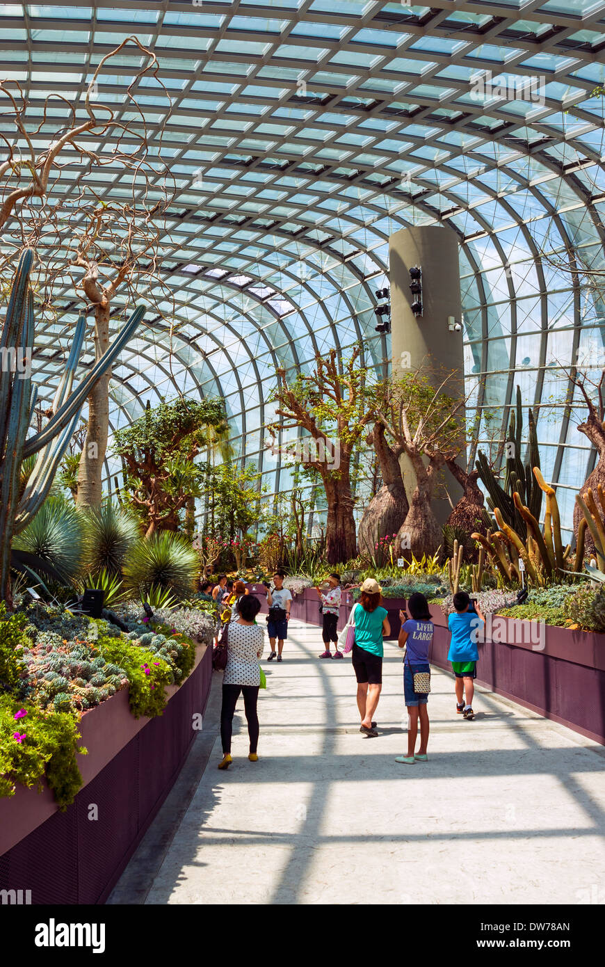 The Flower Dome, Gardens by the Bay, Singapore Stock Photo Alamy