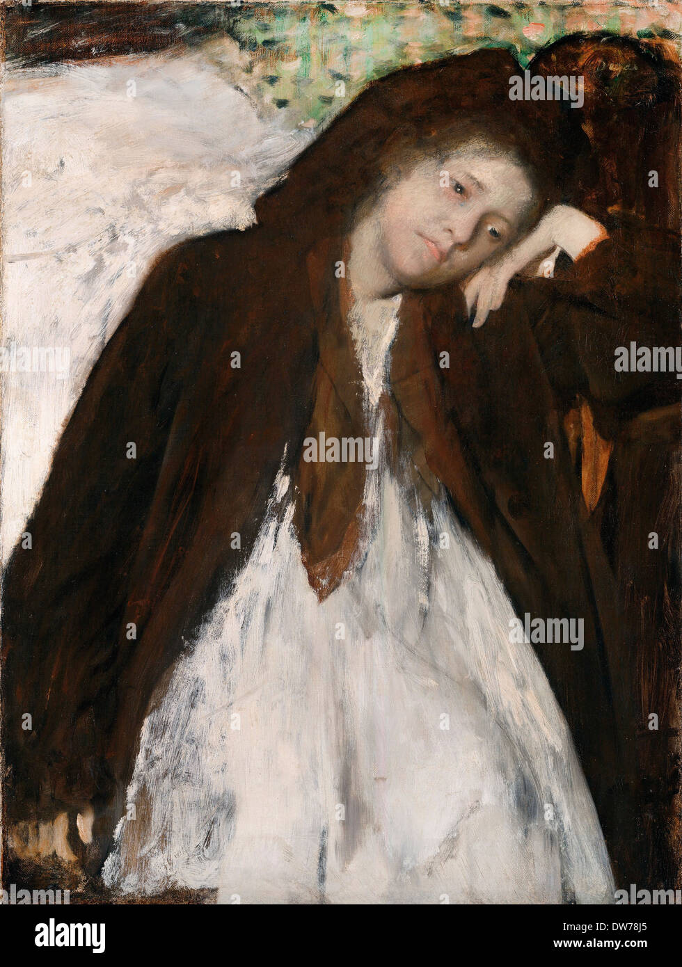 Edgar Degas, The Convalescent 1872-1887 Oil on canvas. The J. Paul