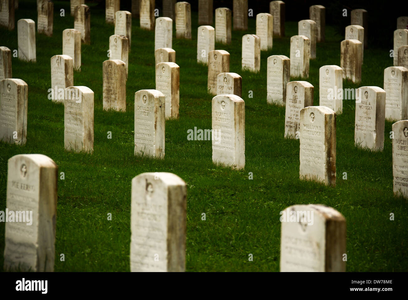 Gettysburg cemetery headstones hires stock photography and images Alamy