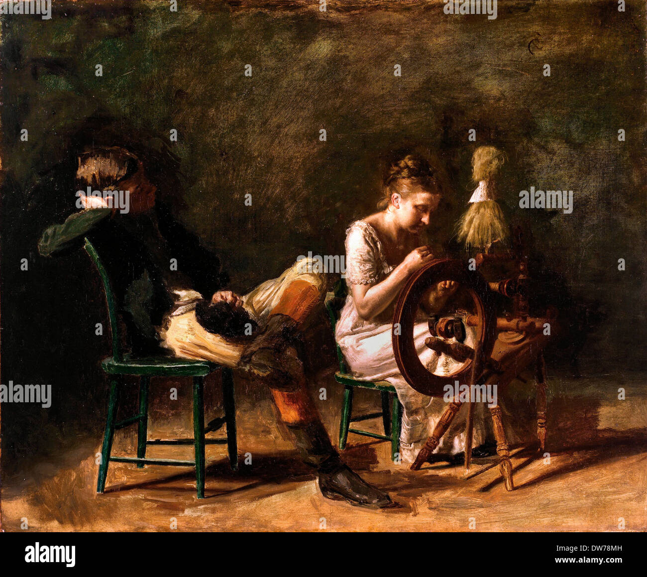 Thomas Eakins, The Courtship. Circa 1878. Oil on canvas. Fine Arts Museums of San Francisco, USA. Stock Photo