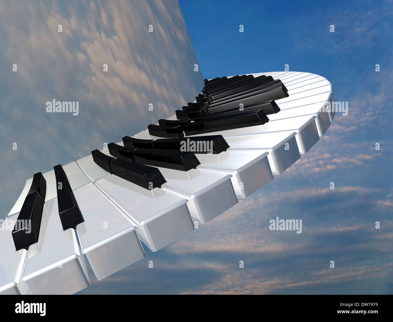 Amazing piano keys Stock Photo - Alamy