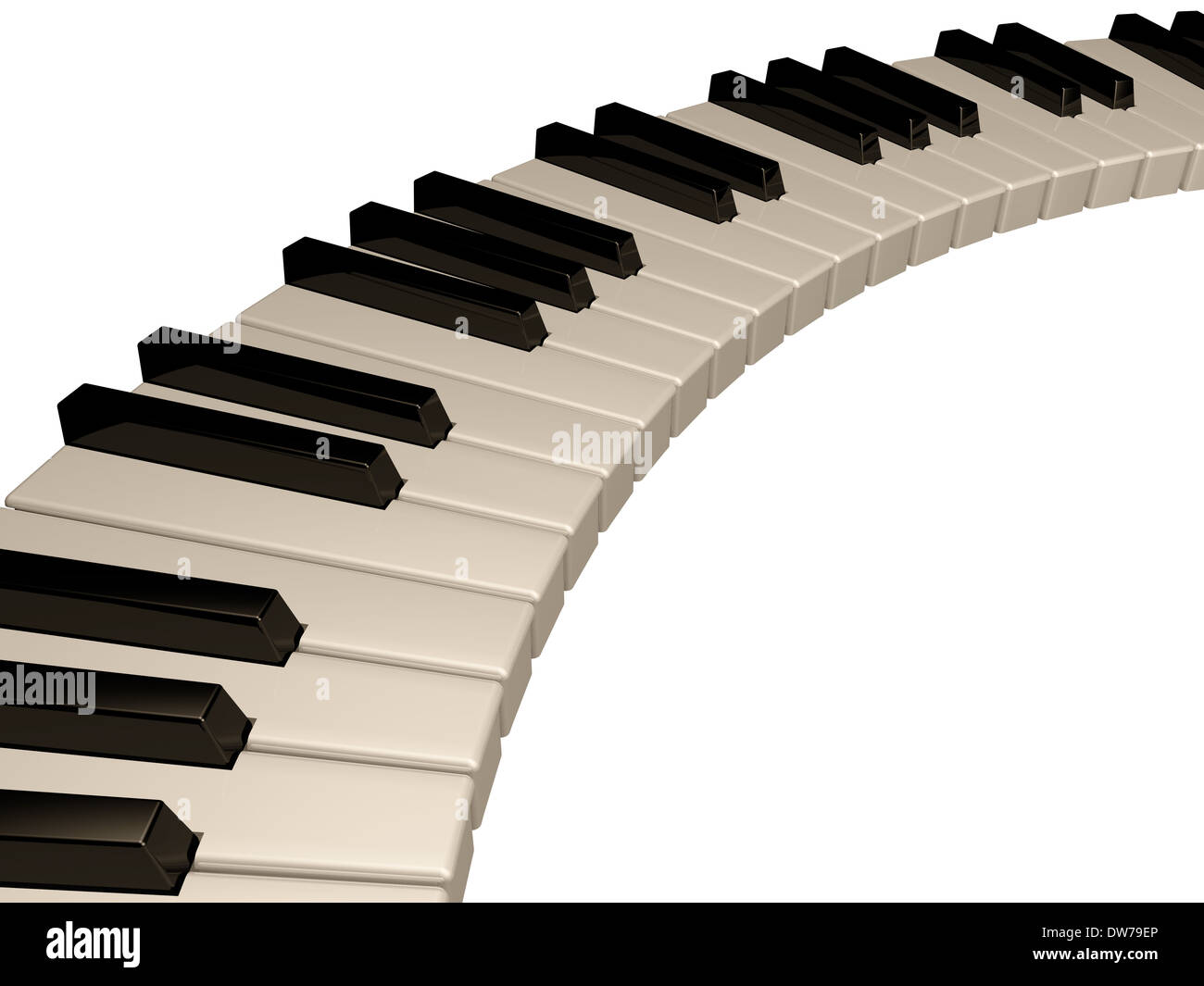 Amazing piano keys. Isolated Stock Photo - Alamy