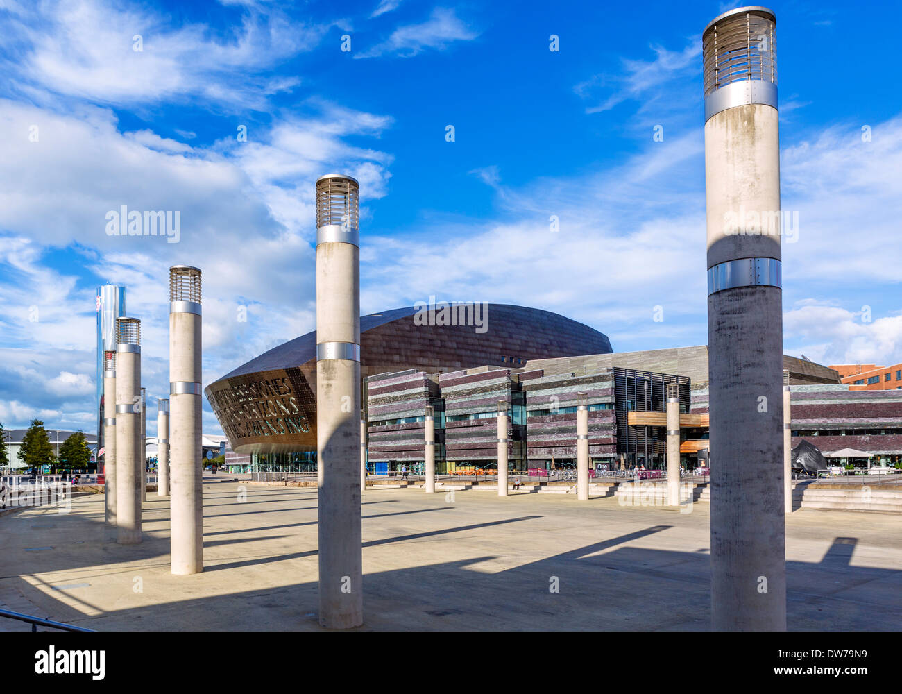 The Wales Millennium Centre, Cardiff Bay, Cardiff, South Glamorgan, Wales, UK Stock Photo