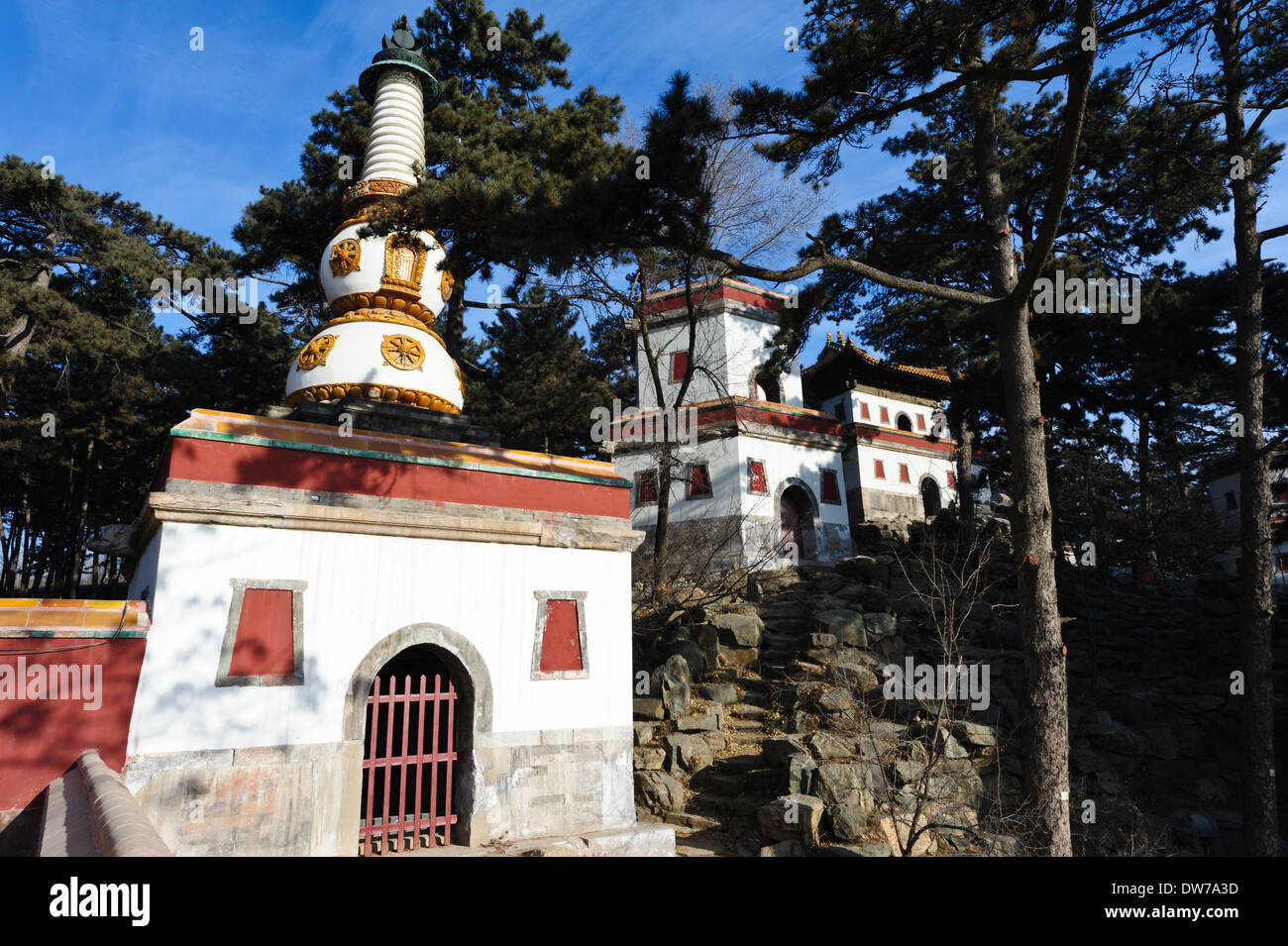 The Puning Temple complex. Chengde, Hebei Province, China. Stock Photo