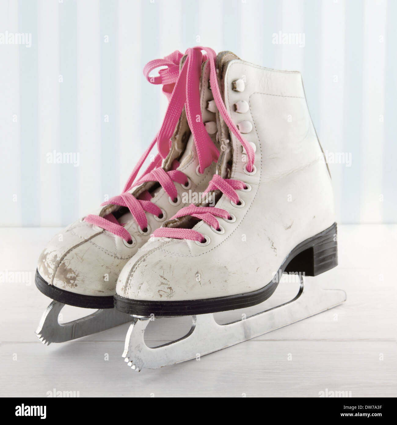 pink ice skating boots