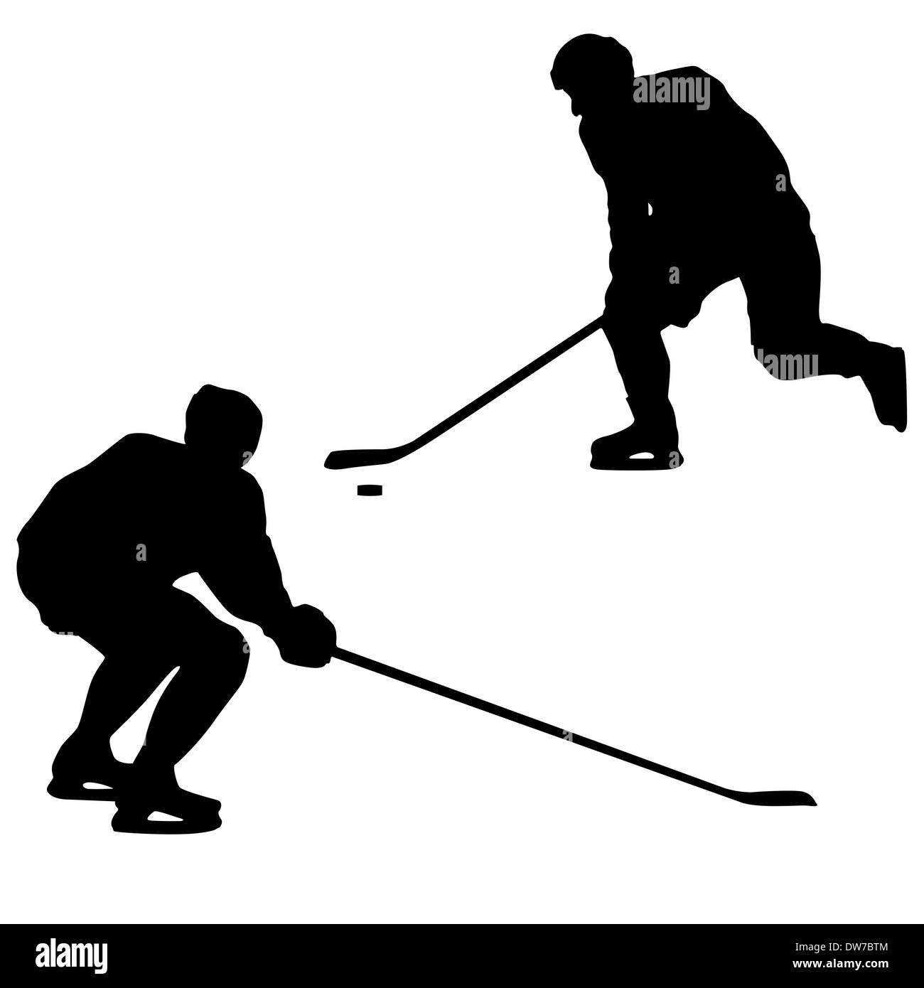 Ice hockey players. Vector illustration Stock Photo Alamy