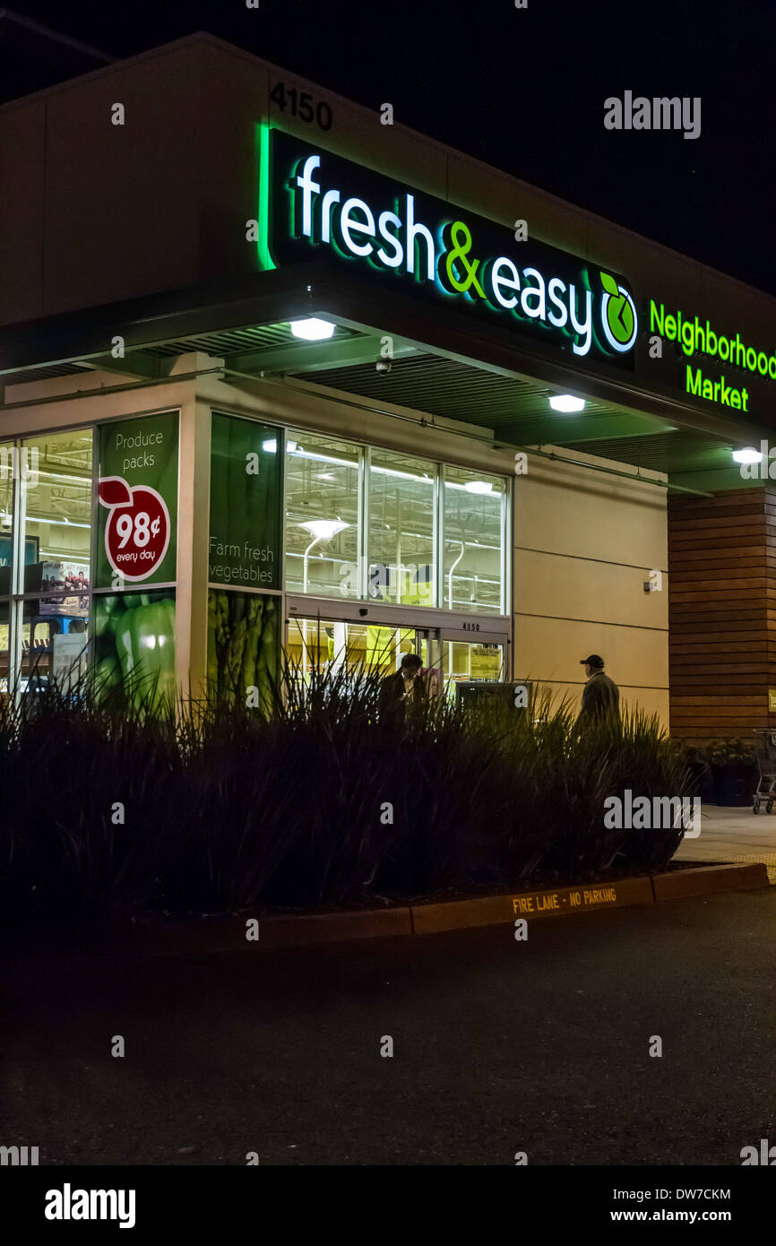 A Fresh and Easy store in San Jose California Stock Photo