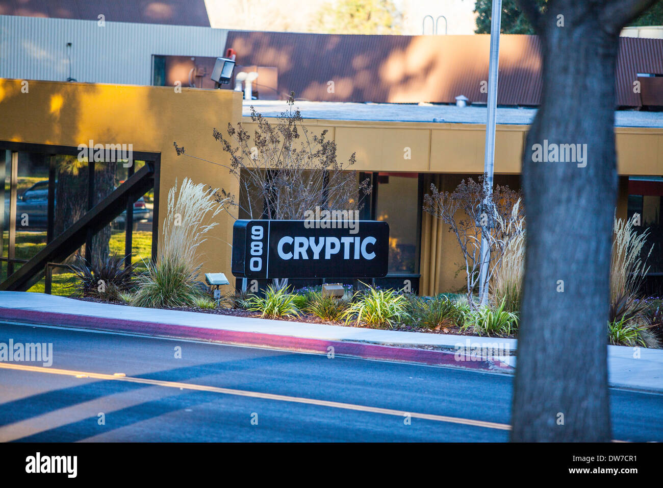 Cryptic Studios Sign in Los Gatos California Stock Photo Alamy