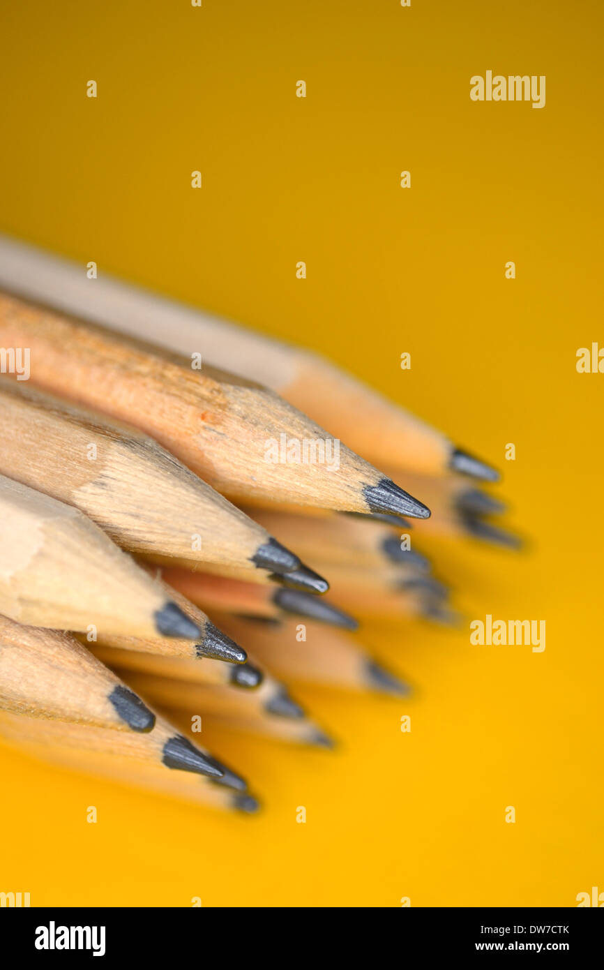 Wooden pencils, still life Stock Photo