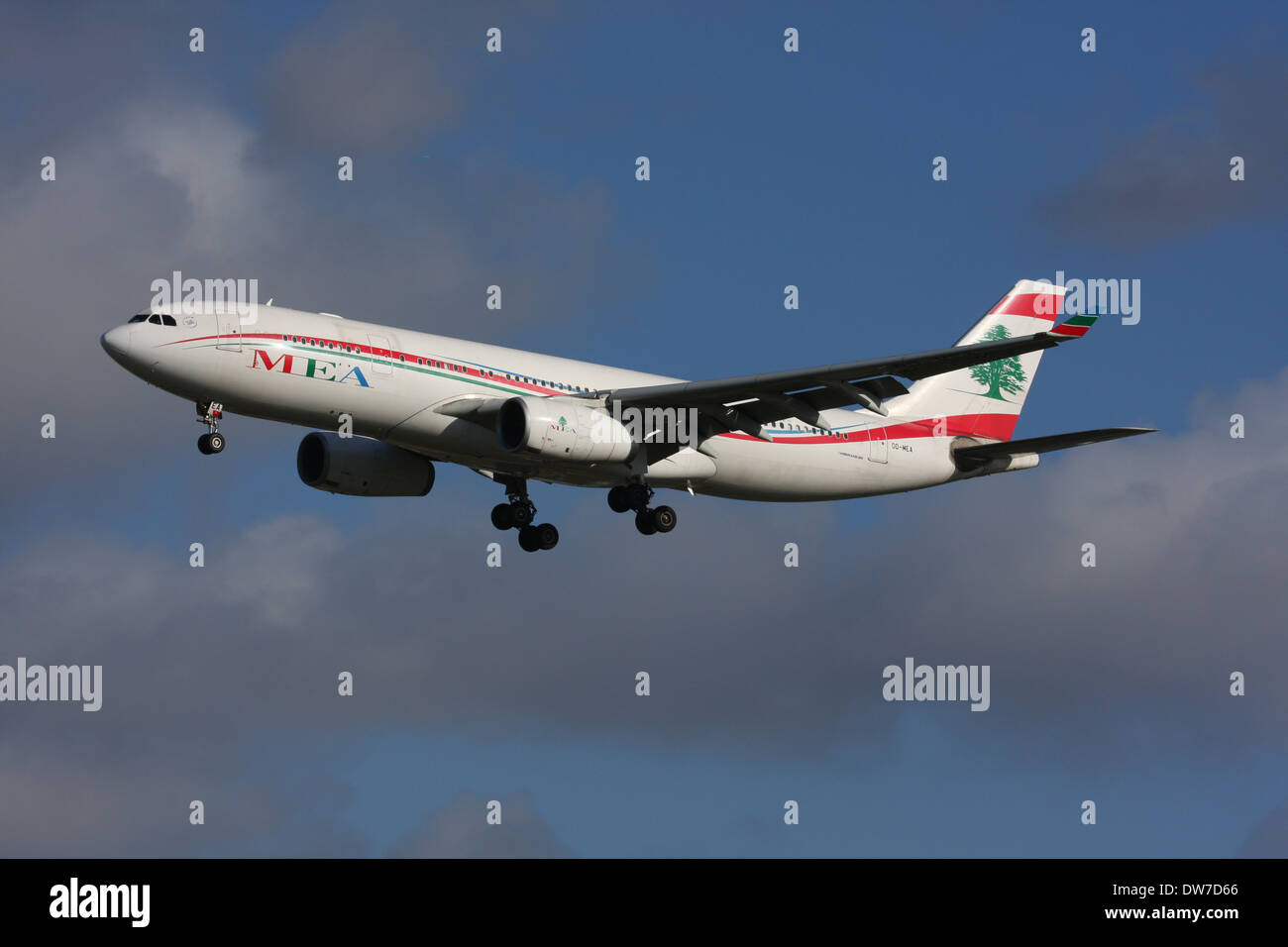 MEA MIDDLE EASTERN AIRLINES AIRBUS A330 Stock Photo