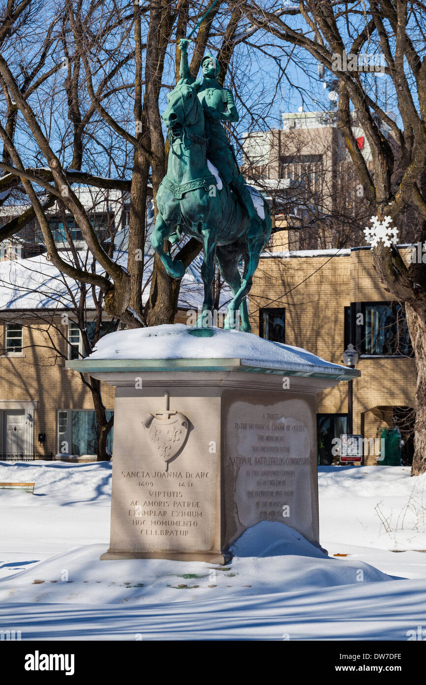 Quebec city joan arc statue hires stock photography and images Alamy