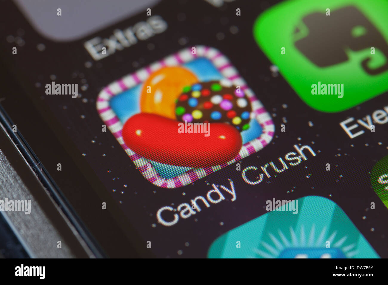 candy crush online entertainment Stock Photo - Alamy