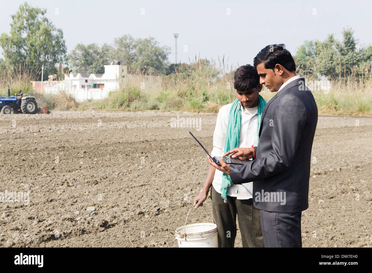 Indian farmer standing in soil hi-res stock photography and images - Alamy
