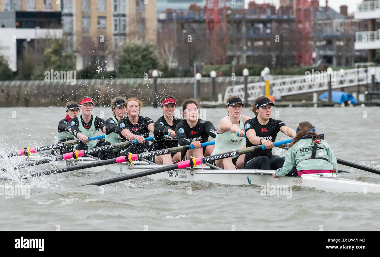 02.03.2014. CLUB FIXTURE 2014 BOAT RACE SEASON. Cambridge University