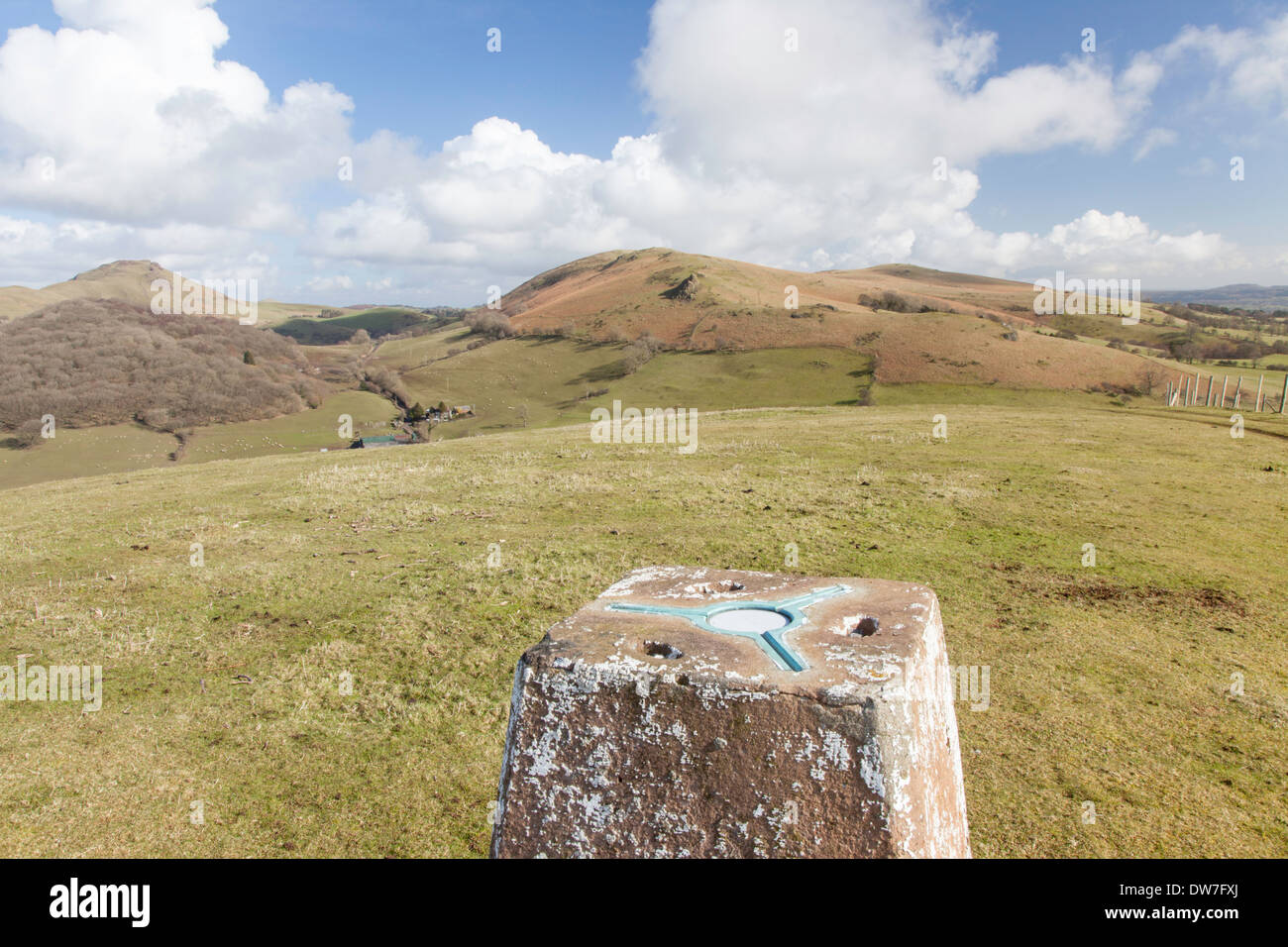 Hope Bowdler Hill from the Hazler Hill near Church Stretton, Shropshire