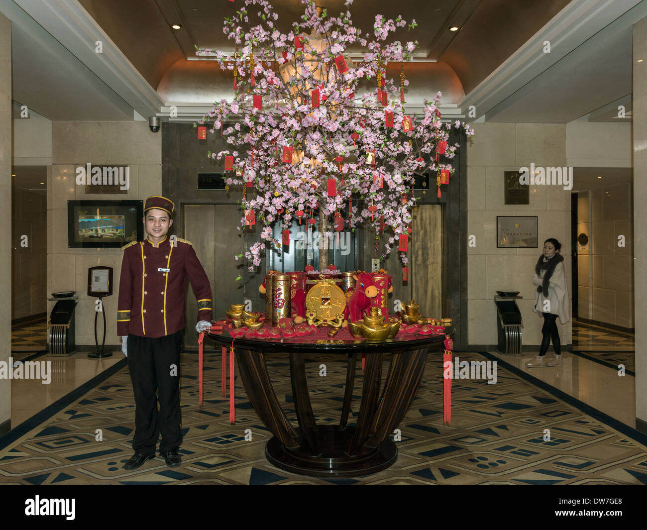 Chinese New Year Decoration 2018 @ The Waterfront Hotel - Spiral