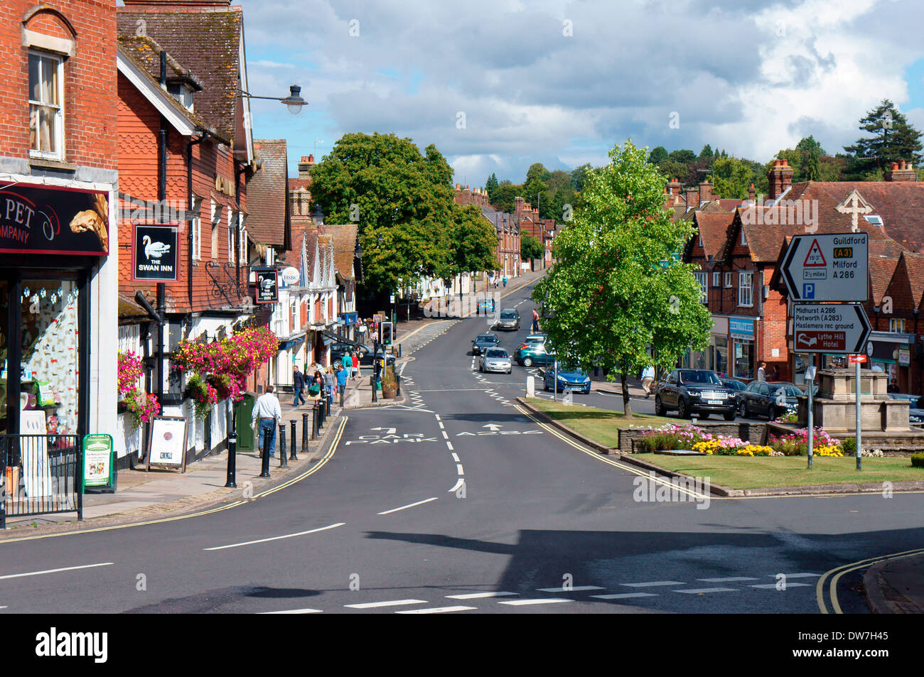 High Street, Haslemere, Surrey, UK Stock Photo Alamy