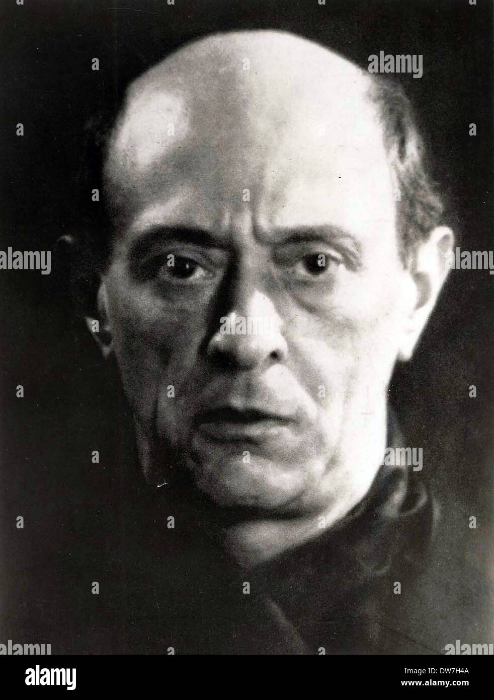 Arnold Schoenberg, Austrian composer and painter Stock Photo