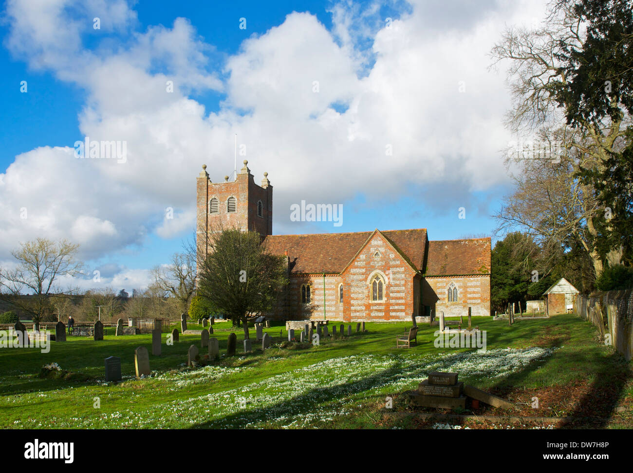 The church of St Mary the Virgin, Old Alresford, Hampshire, England UK Stock Photo