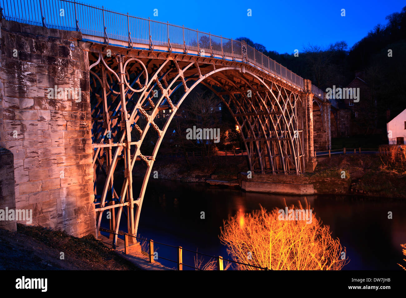 The first cast iron bridge in the world, crossing the river Severn