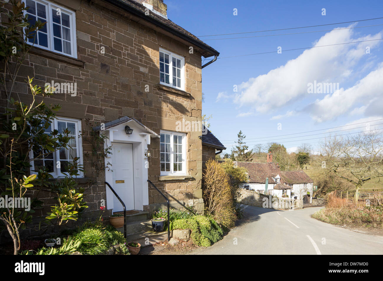 Village cottage, Cardington, Shropshire, England, UK Stock Photo
