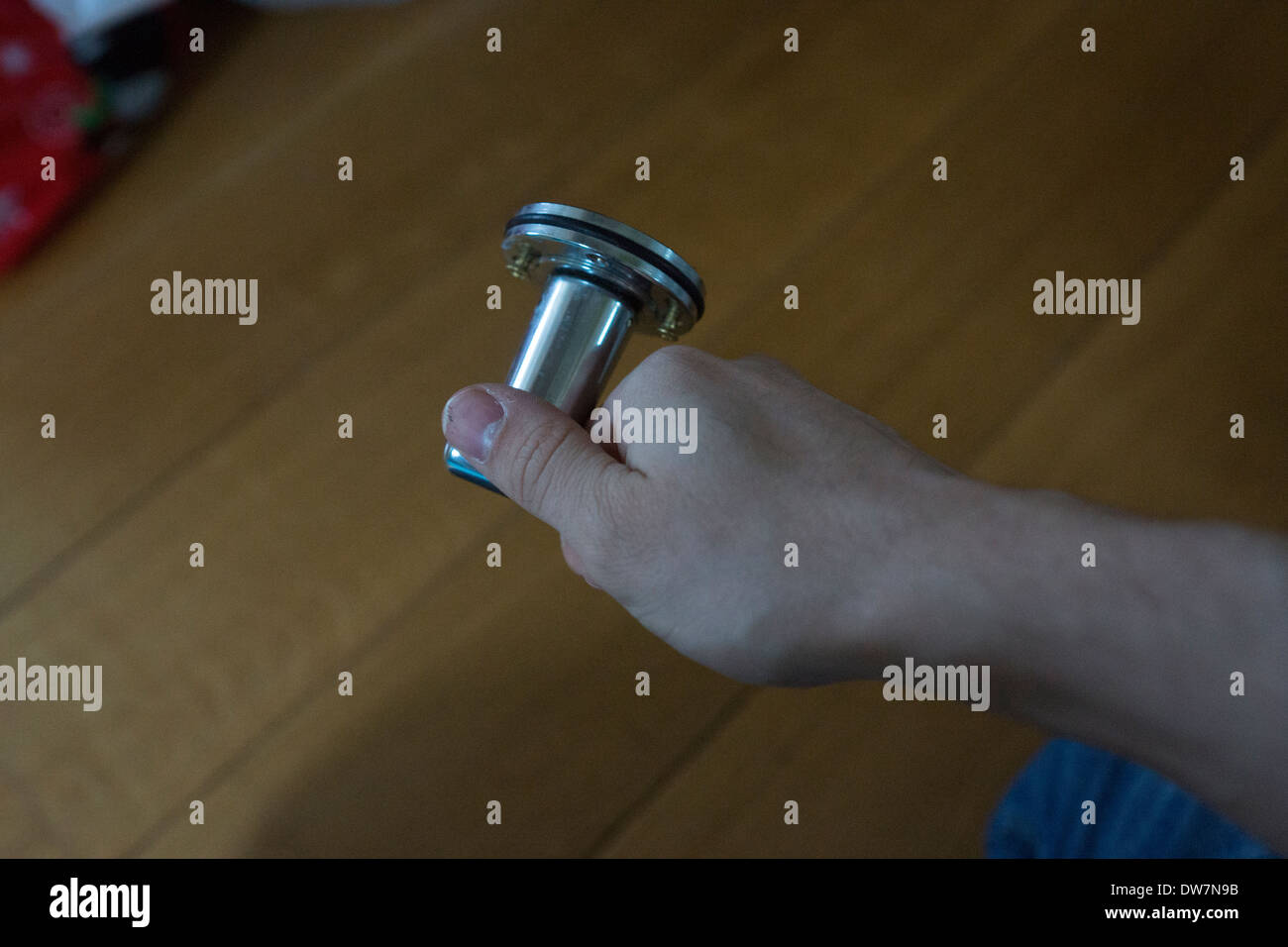 arm hand holding griping door handle handles Stock Photo Alamy