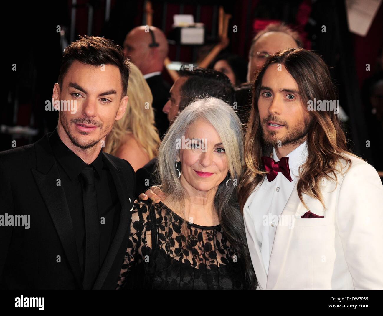 Los Angeles, CA. 2nd Mar, 2014. Shannon Leto, Constance Leto, Jared Leto at arrivals for The 86th Annual Academy Awards - Arrivals 2 - Oscars 2014, The Dolby Theatre at Hollywood and Highland Center, Los Angeles, CA March 2, 2014. Credit:  Gregorio Binuya/Everett Collection/Alamy Live News Stock Photo