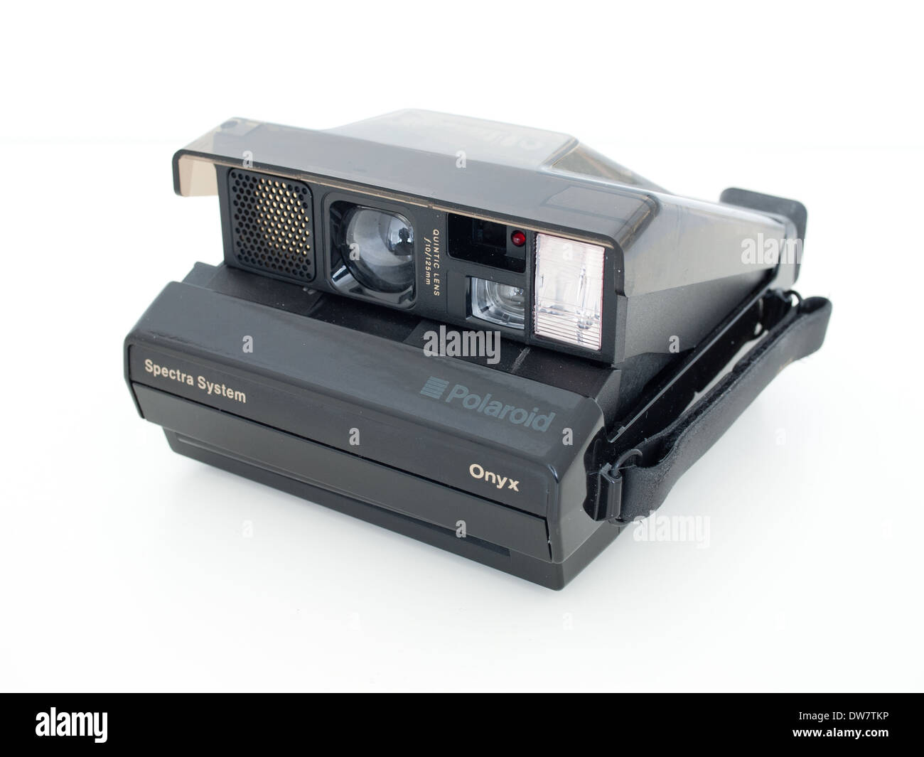 A Polaroid Spectra Onyx camera, with distinctive semi-translucent grey body  Stock Photo - Alamy