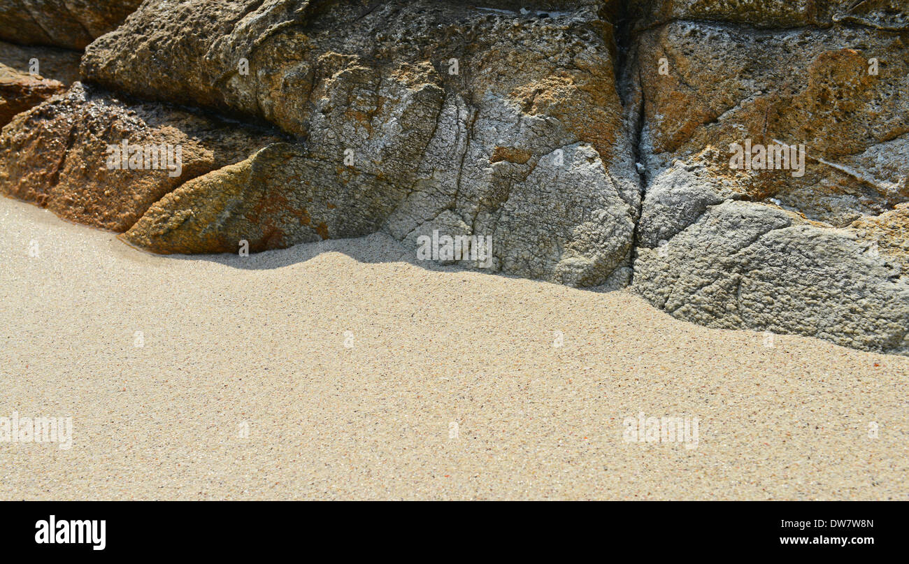 Sand beach rocks beautiful pattern and texture Stock Photo - Alamy