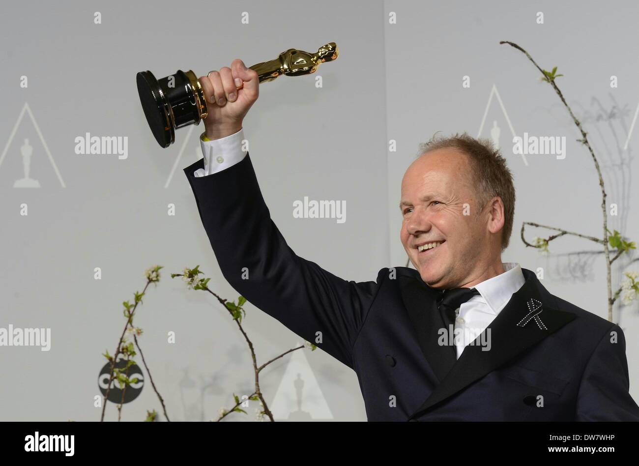 Los Angeles, USA. 2nd Mar, 2014. Chris Munro poses after winning Best
