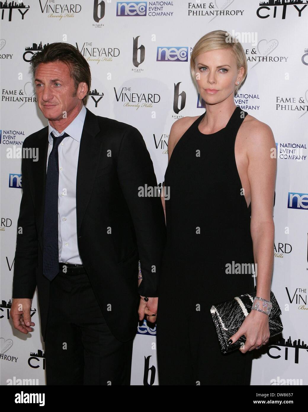 Beverly Hills, CA. 2nd Mar, 2014. Sean Penn, Charlize Theron at