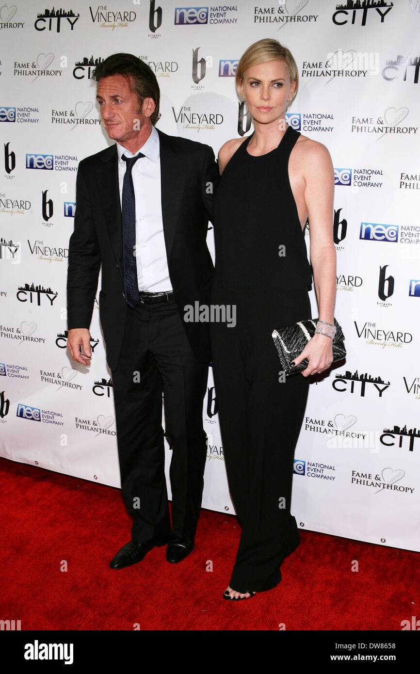 Beverly Hills, CA. 2nd Mar, 2014. Sean Penn, Charlize Theron at