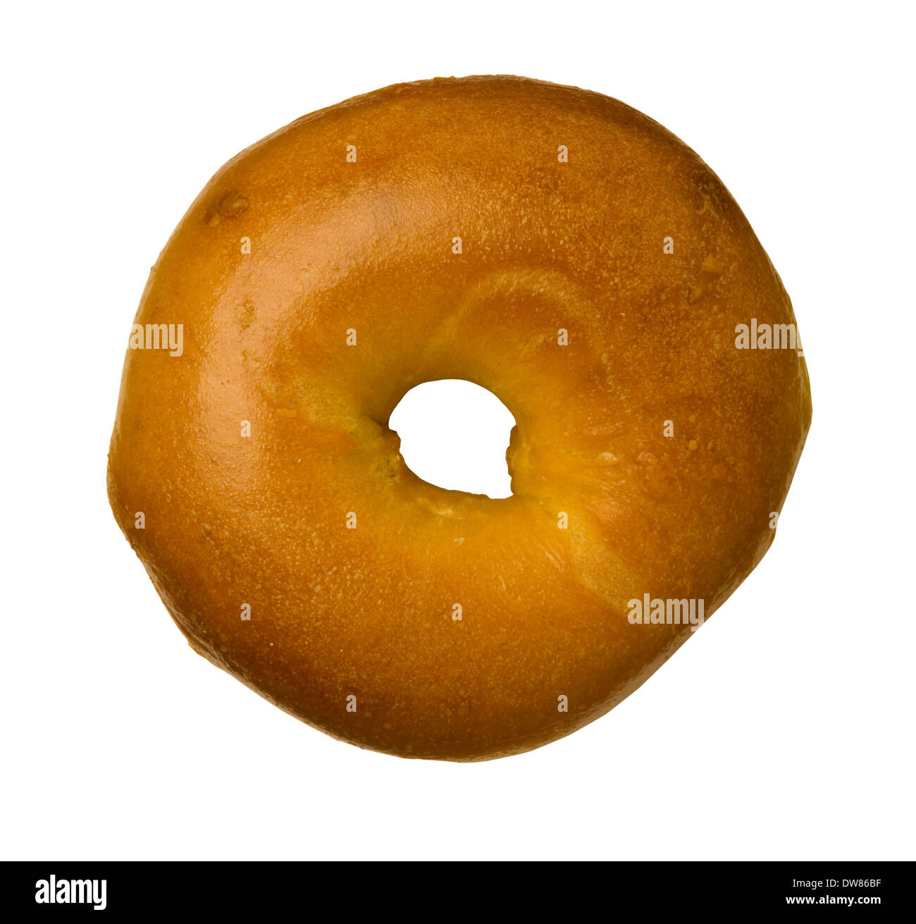 Egg bagel isolated against a white background Stock Photo