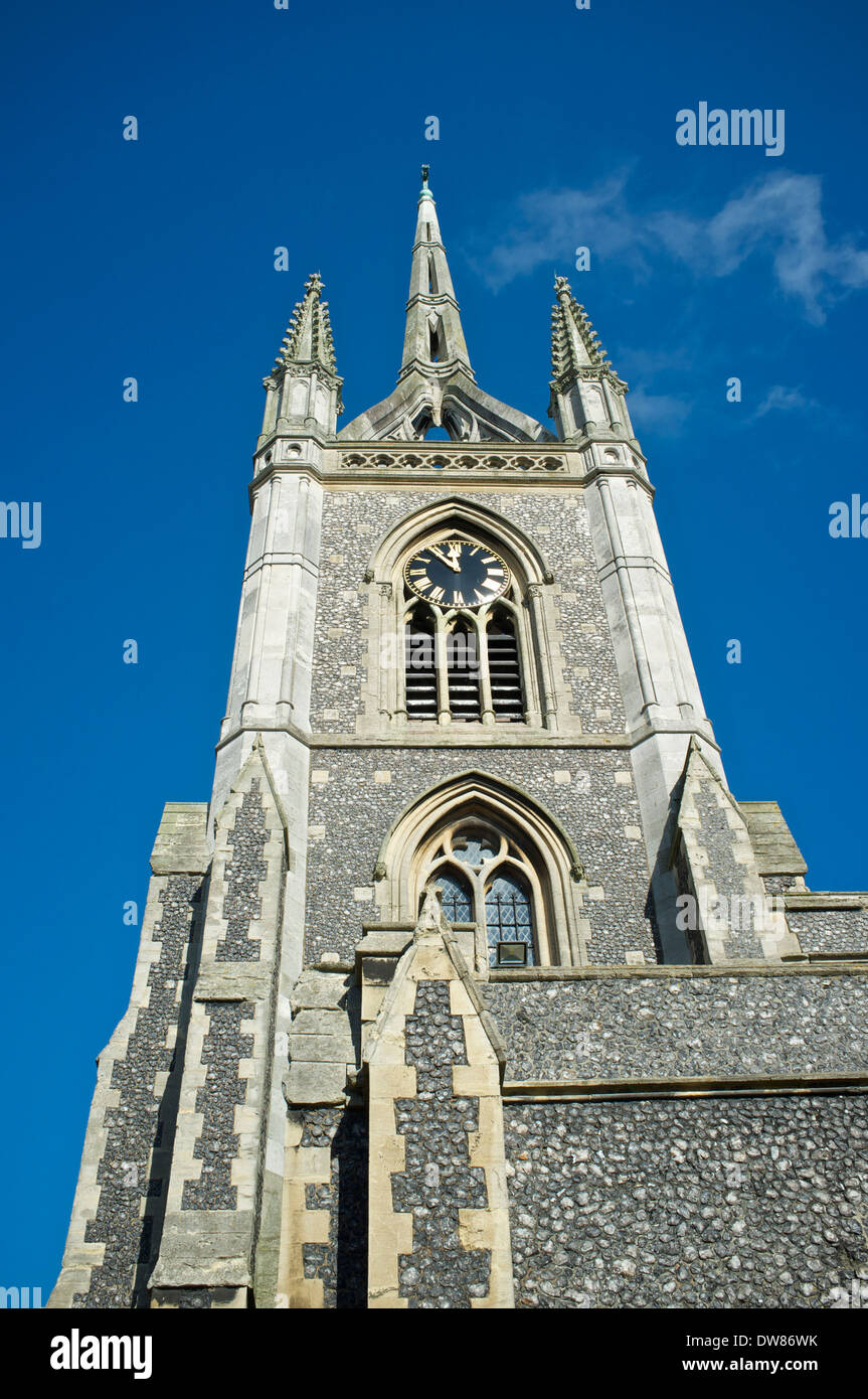 Faversham church spire Stock Photo