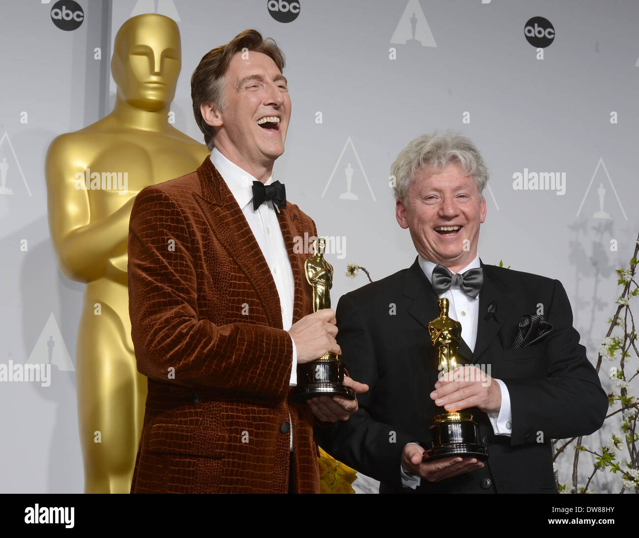 Los Angeles, USA. 2nd Mar, 2014. Malcolm Clarke (R) and Nicholas Reed