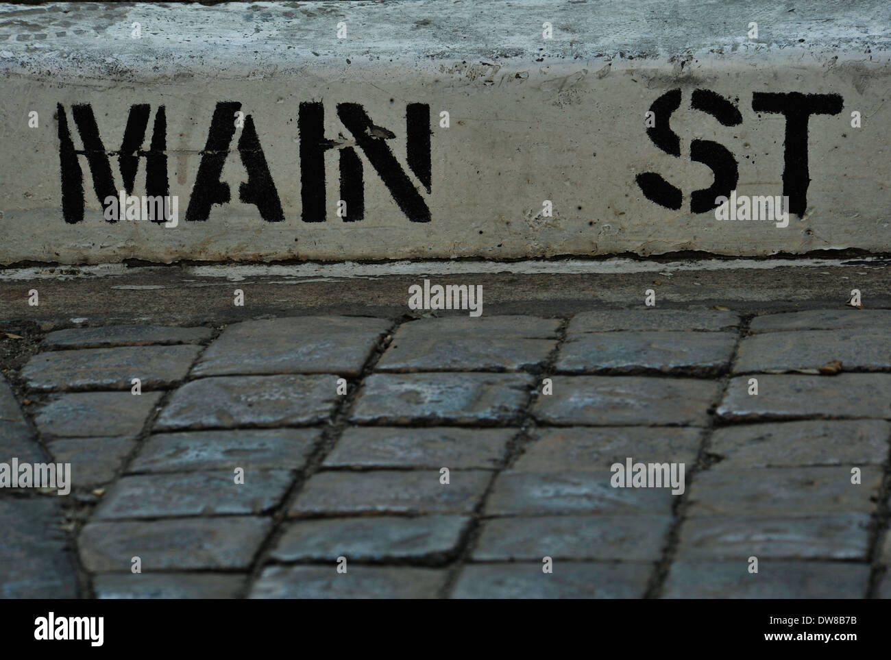 Johannesburg, Gauteng, South Africa, close up, detail, Main Street sign