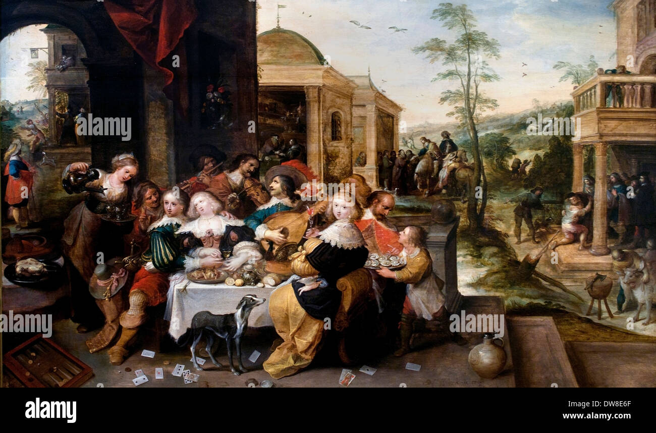 The parable of the prodigal son 1581 Frans Francken 1632 1581 - 1642 Flemish Belgian Belgium