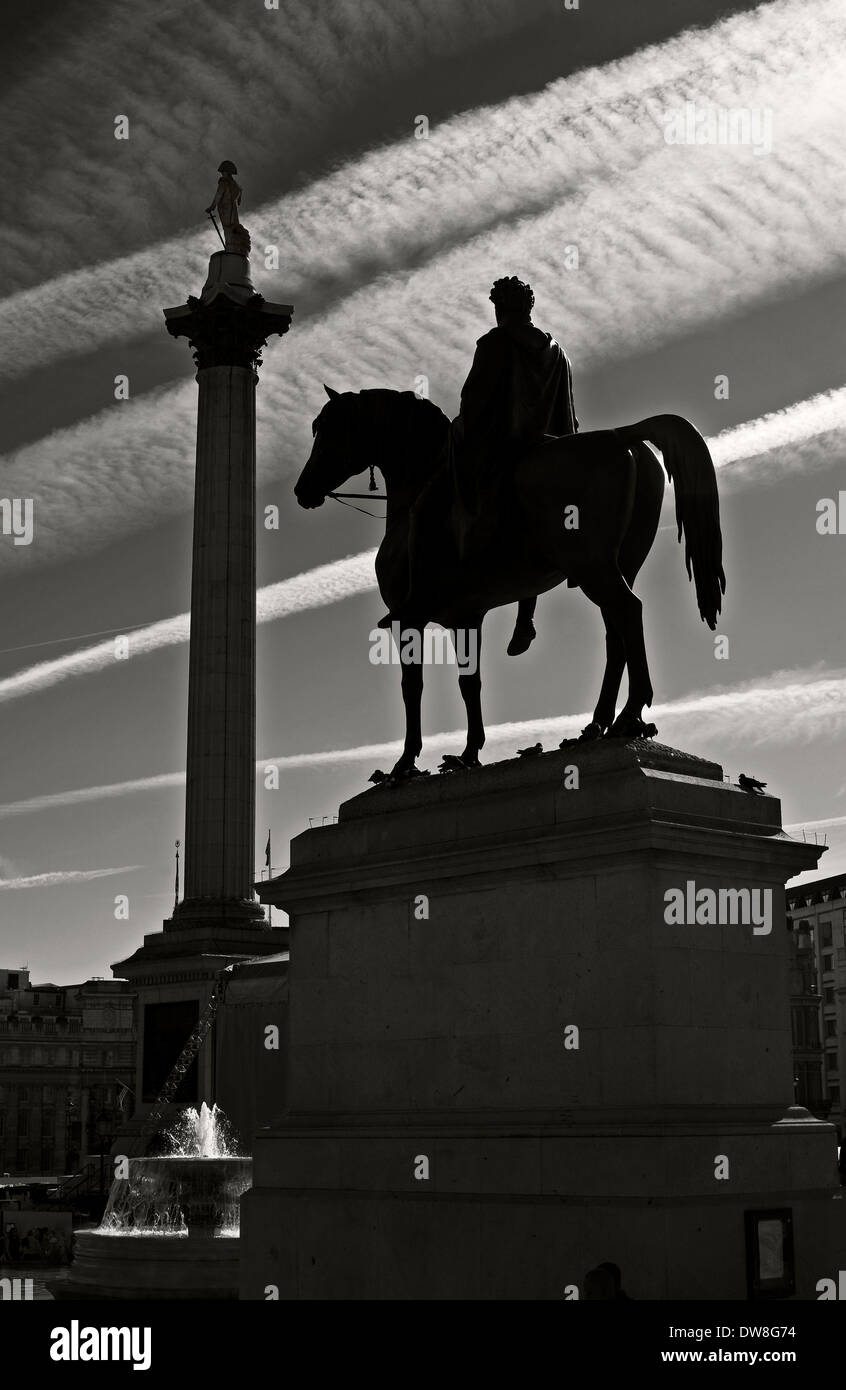 statue of George the IV Trafalgar Square a bronze equestrian statue by ...